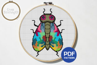Bee Modern Cross Stitch Pattern