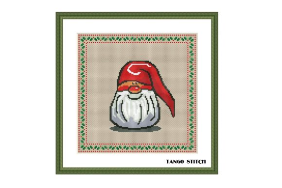 Cute Christmas Gnome Cross Stitch
