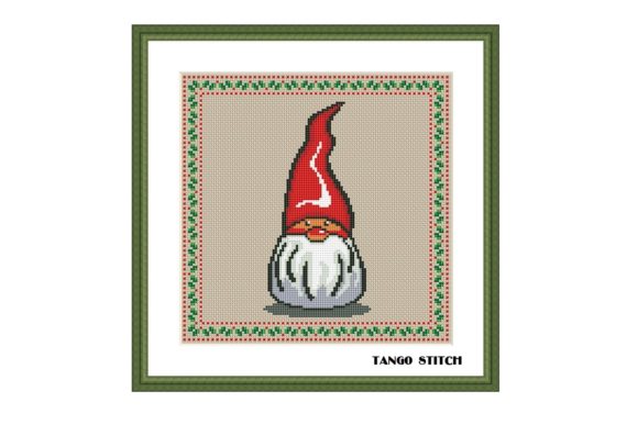 Cute Gnome Cross Stitch Christmas Craft
