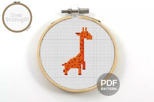 Giraffe Modern Cross Stitch Pattern